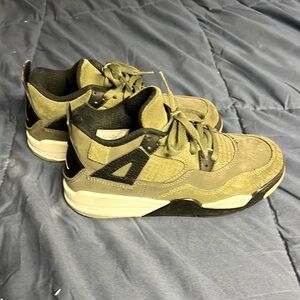 Jordan green suede like